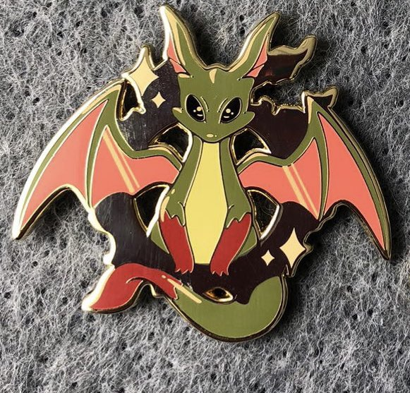 Our manufacturer has shared a picture and a little video to show off the Midgardsormr pin!
1/2