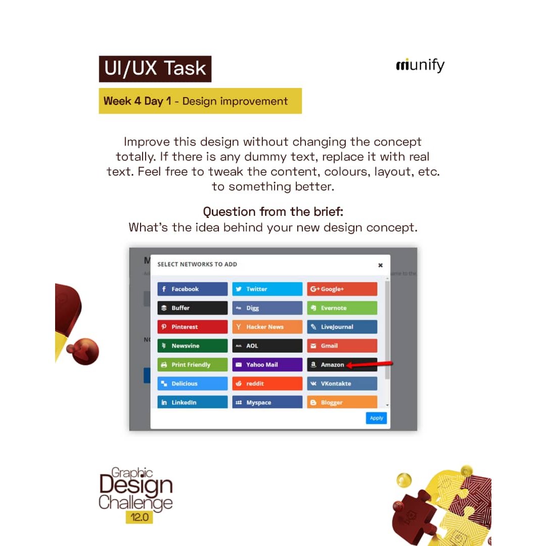 Yesumausi's tweet photo. Week 4. Day 1

Task: Design Improvement 
Learning is a continuous process. The more you look, the more you see

Please feel free to engage #miunify #miunifygdc #miunifygdc12 #gdc12 #gdc12uiux #ui #uxdesign #uidesignchallenge #uiuxdesign #figmacommunity #figma https://t.co/DjFhrk9WXq