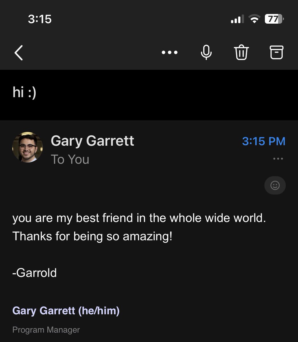 If we’re co-working and you leave your email open and unattended, I will send myself little notes from your account.