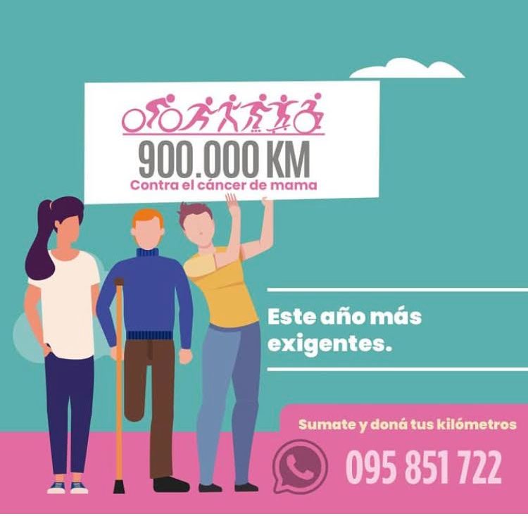 Durante el mes de octubre los kilómetros que hagas, caminando, corriendo, en bici o como quieras, podés sumarlos para donar equipamiento para la unidad de oncogenética del Hospital de Clínicas. Registralos con cualquier aplicación y mandá la captura por Whatsapp al 095851722