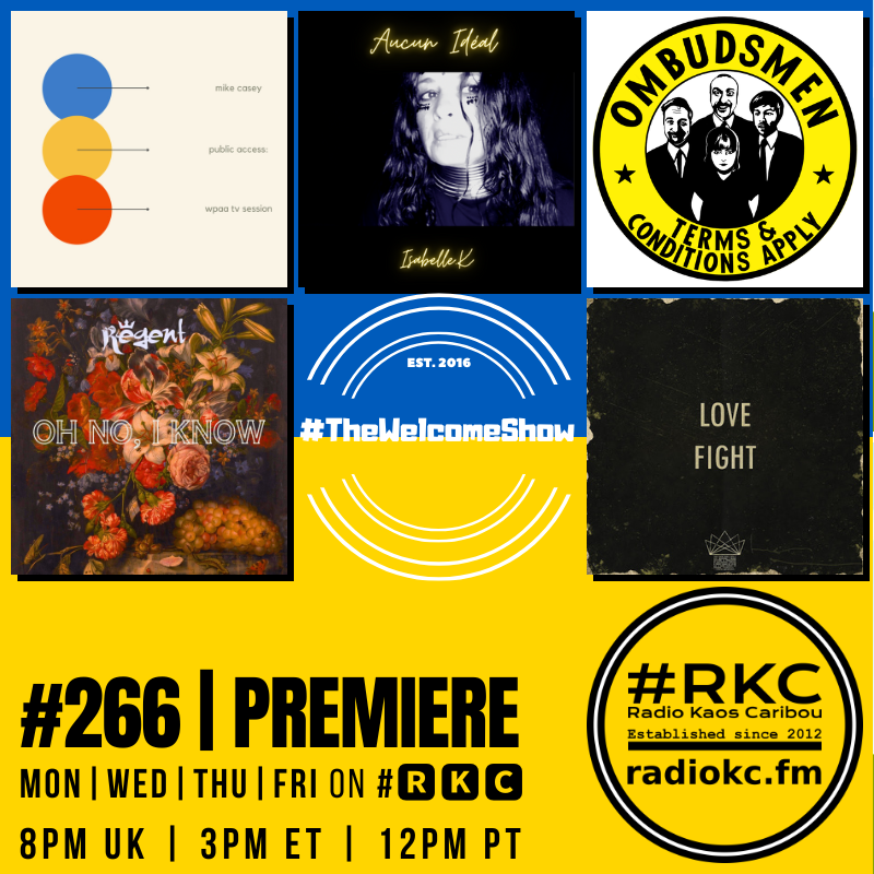#π₯ππ (@radiokc) on Twitter photo ββββββββββββββ
Coming up on #ππ
Ίπ
²
in #TheWelcomeShow
ββββββββββββββ
Episode #266 β PREMIERE
ββββββββββββββ
<a href="/themikecasey/">Mike Casey π·</a> β Isabelle.K β <a href="/budsmeh/">Ombudsmen</a> β <a href="/Regentrockband/">Regent</a> β <a href="/KingsDivision1/">King's Division</a>
πππ
½π
΄ π» radiokc.fm ββββββββββββββ
Coming up on #ππ
Ίπ
²
in #TheWelcomeShow
ββββββββββββββ
Episode #266 β PREMIERE
ββββββββββββββ
<a href="/themikecasey/">Mike Casey π·</a> β Isabelle.K β <a href="/budsmeh/">Ombudsmen</a> β <a href="/Regentrockband/">Regent</a> β <a href="/KingsDivision1/">King's Division</a>
πππ
½π
΄ π» radiokc.fm