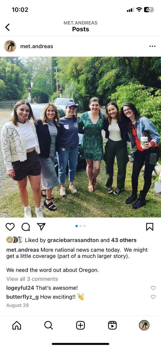 SatyaTherapy's tweet photo. Did you know the co-founders Jennifer (second from left) and Isabella (center) are the ones running our psilocybin service center?  Here’s a picture for them with the Nightline and Good Morning America production crew.

#psilocybin #psilocybinservicecenter #mentalhealth https://t.co/c1YVVyS4TN