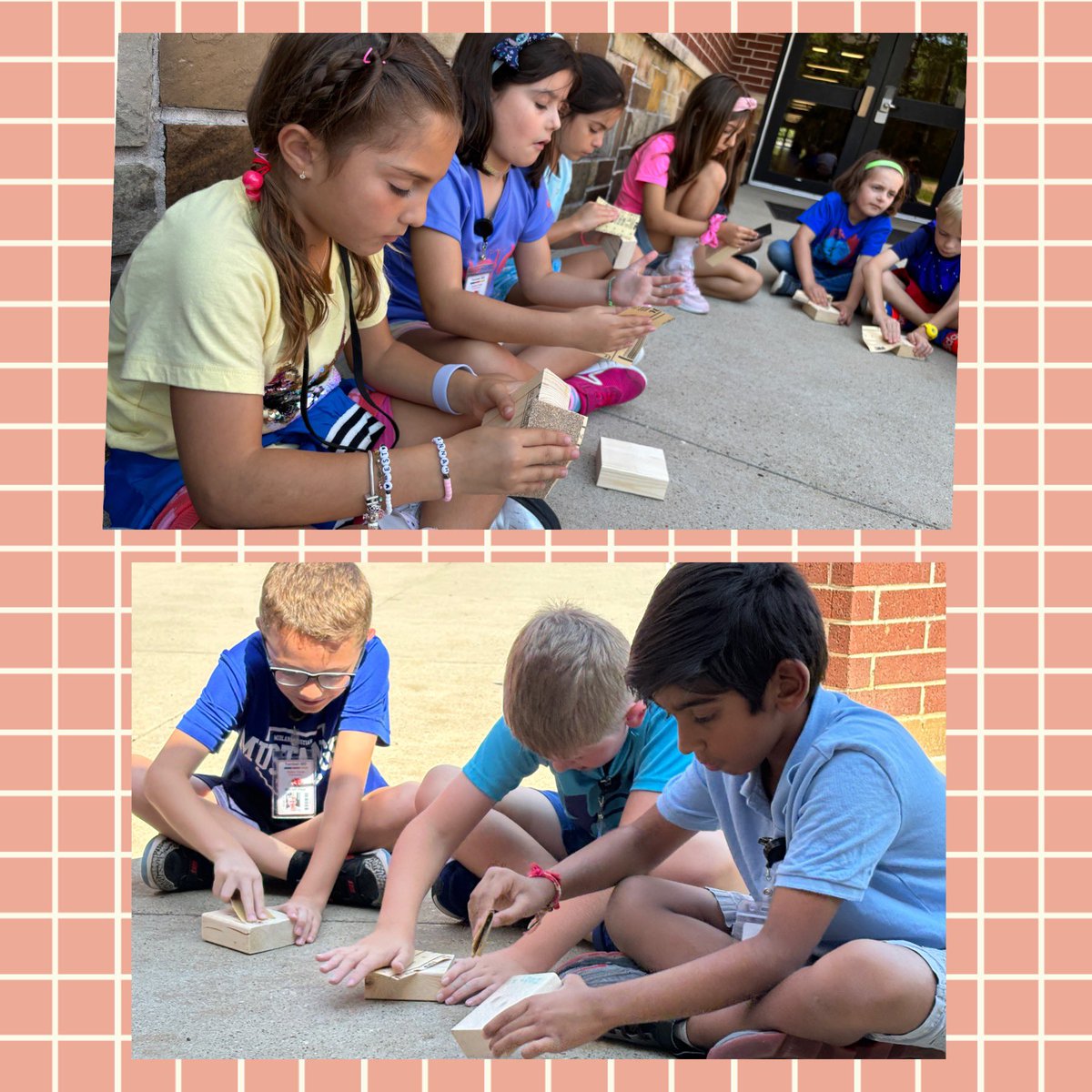 contelloteach's tweet photo. One of my favorite Science lessons-TEKS2.6B-investigate how physical properties can be changed by sanding. For the last several years, my dad has cut wooden blocks for the students to sand! They loved how smooth they made the wood. #realworldlessons @TISDTCES @JenniferCourv https://t.co/2Xje00LF8H