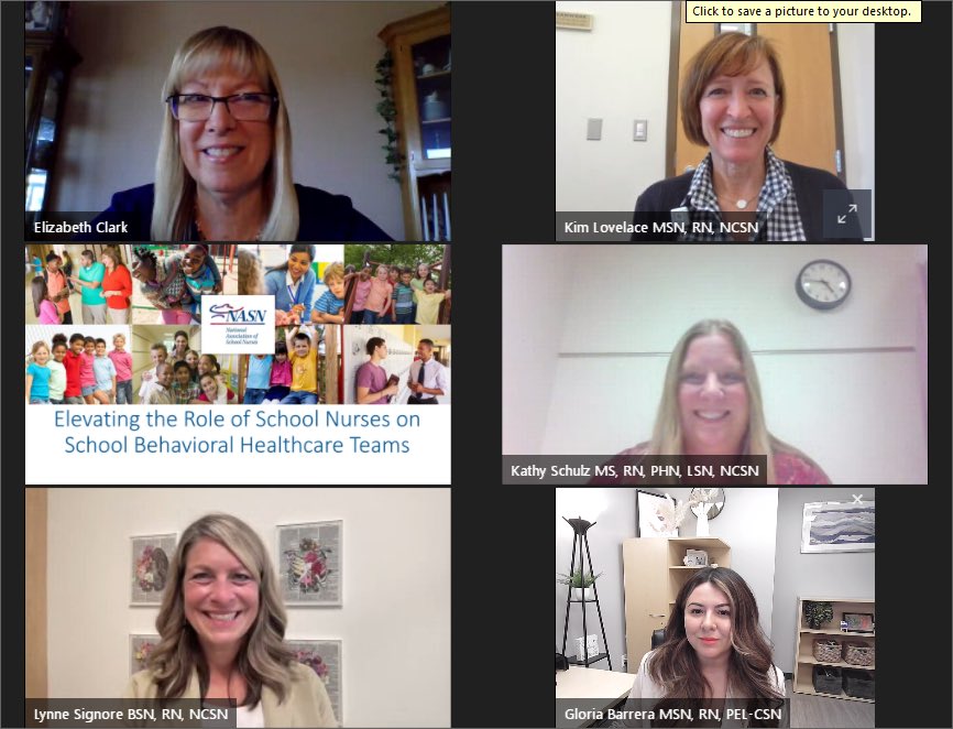 Barrera__Gloria's tweet photo. “Elevating the Role of School Nurses on School Behavioral Healthcare Teams” is now available on demand at NASN’s Learning Center. 

Link to webinar - https://t.co/6HoIMgtP9R

—@schoolnurses https://t.co/PLIvRPQXcg
