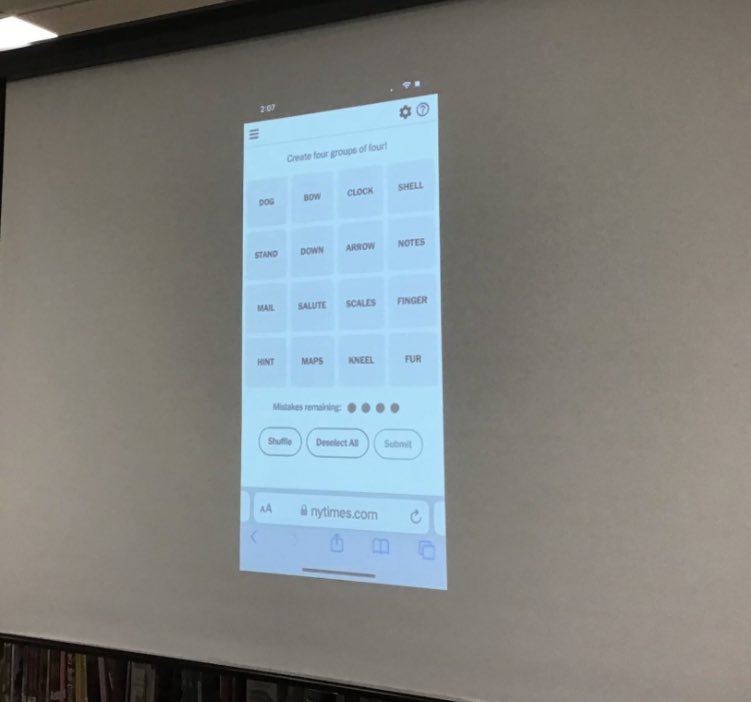 Making connections by playing Connections with the amazing Everett team! #connectednessmatters #lfmoments