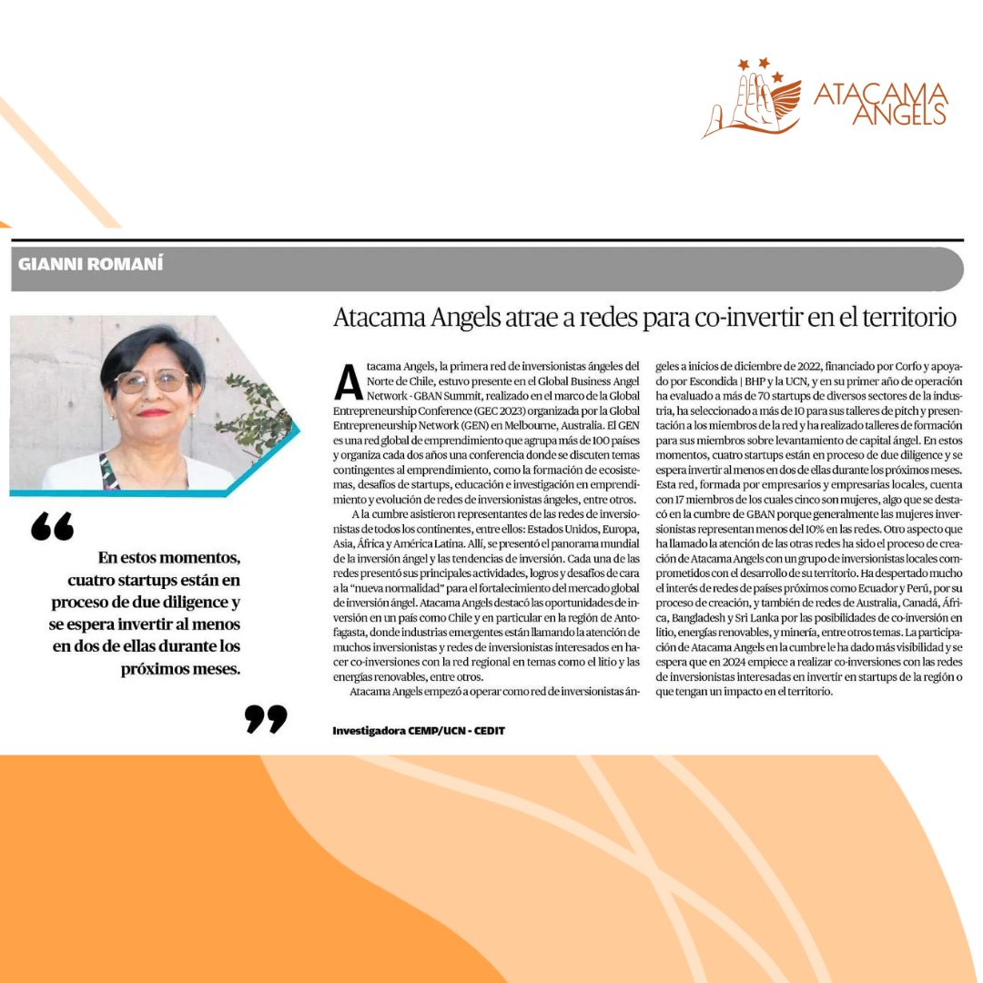 Compartimos la columna de opinión de la directora de la red, Gianni Romaní, que fue publicada hoy en El Mercurio de Antofagasta
mercurioantofagasta.cl/impresa/2023/1…