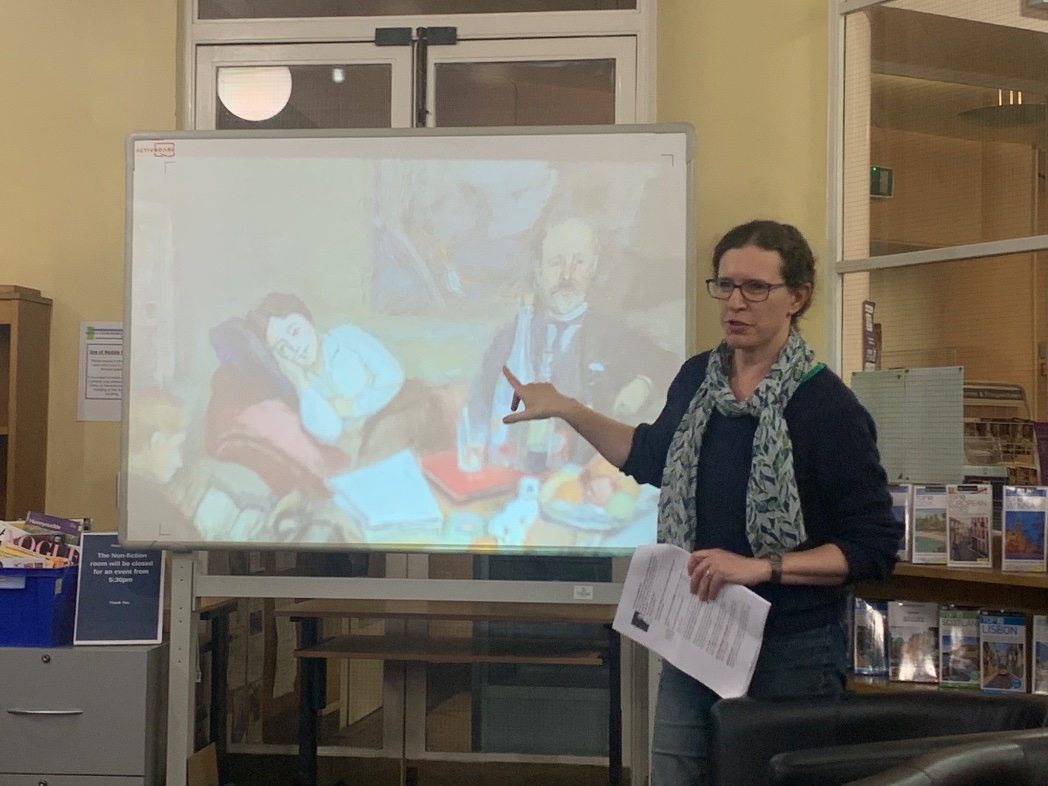 Thanks @LizIthird @kinglibheritage for a great evening at New Malden Library with readers & @thereaderorg volunteers, hearing about the power of reading #poetry aloud. Lovely to see your new anthology out and to see people new to #SharedReading enjoying it too! #LibrariesWeek