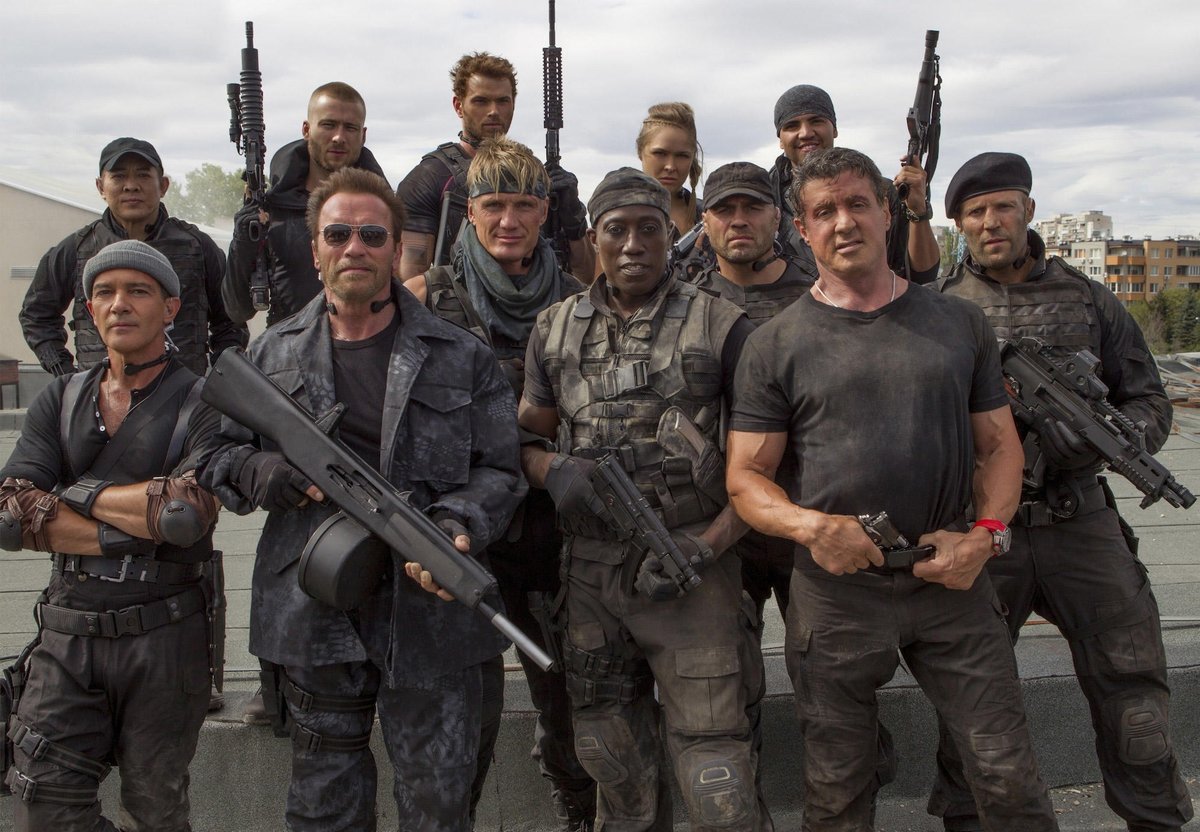 Filmofilofilmu's tweet photo. The #Expendables3 2/5
The #trilogy happend & I welcome it. I just don't like the result: a dull sequel w/ no heart and actual purpose. I enjoyed #Snipes & #Banderas, but they got sucked in the void of banality.
#MELGIBSON steals the show & it's about right.
#expendables4 https://t.co/MyPgnTRdH5