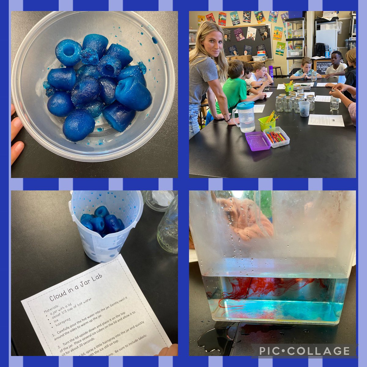 tbrutlag's tweet photo. Informative &amp; fun-filled Weather Lab today!  Dew points, cloud formation, and warm &amp; cold fronts.  Students love the Science Lab, and we love our parent volunteers! 🌡️☁️🌪️💨💧⚡️☔️@andylallison @laurabutler618 @SweetAppleES @SweetApplePTO #4Houses1Pack🐺 https://t.co/ENBH2k2qZo