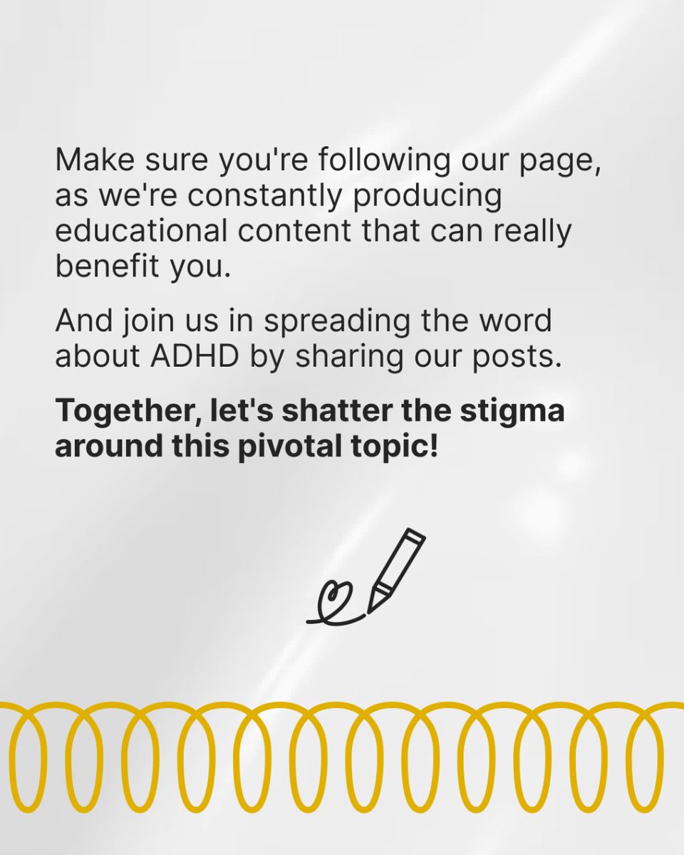 🧡 Join us in spreading the word and breaking the stigma surrounding ADHD. This month we aim to spread as many resources to educate the public and individuals affected by ADHD.

#ADHDAwarenessMonth #ADHDCommunity #ADHDAdvocacy #ADHDAwareness #ADHDWarriors #Adhdadult #Adultadhd