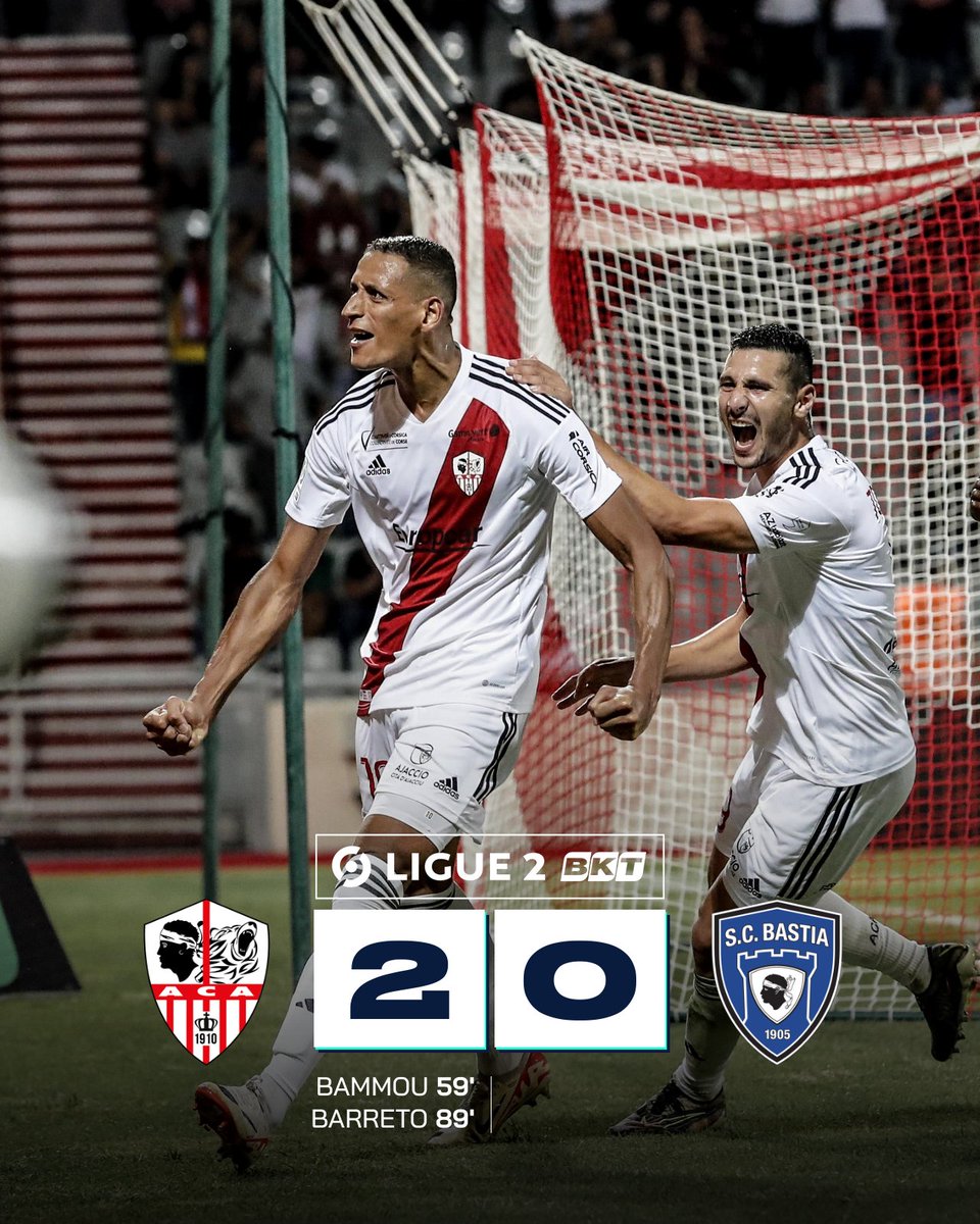 Ligue2BKT's tweet photo. La Corse est ⚪️🔴 

#ACASCB https://t.co/NyTbAyURYa