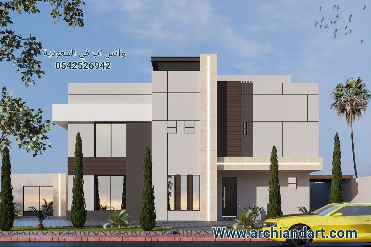 architeco1's tweet photo. كيف نخفض تكلفة تنفيذ واجهة منزل مودرن؟
تابع في هذه المسلسلة من #مسلسلات_العمارة_والفن 
النقطة الاولى والاهم ان يتم تصميم الواجهة في مرحلة مبكرة اي مرحلة المخططات وقبل البدء في التنفيذ فهذا الامر يسمح لك ان تتلاعب في الكتل ويمنح الامكانية في تاسيس بروزات واكتاف في الخرسانة..
يتبع..