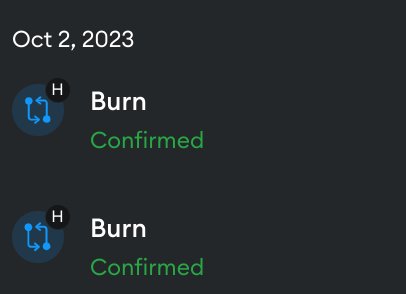Weekly burn 🔥 completed 
100 $HOG &amp; 10/ 1 $USDC 
<a href="/HOGtokenONE/">HOG</a> 
Is a strong 💪 
Supporter of the 
#RepeggingEffort 
<a href="/recoveryonefdn/">Recovery ONE Fdn | Deprecated Program</a>