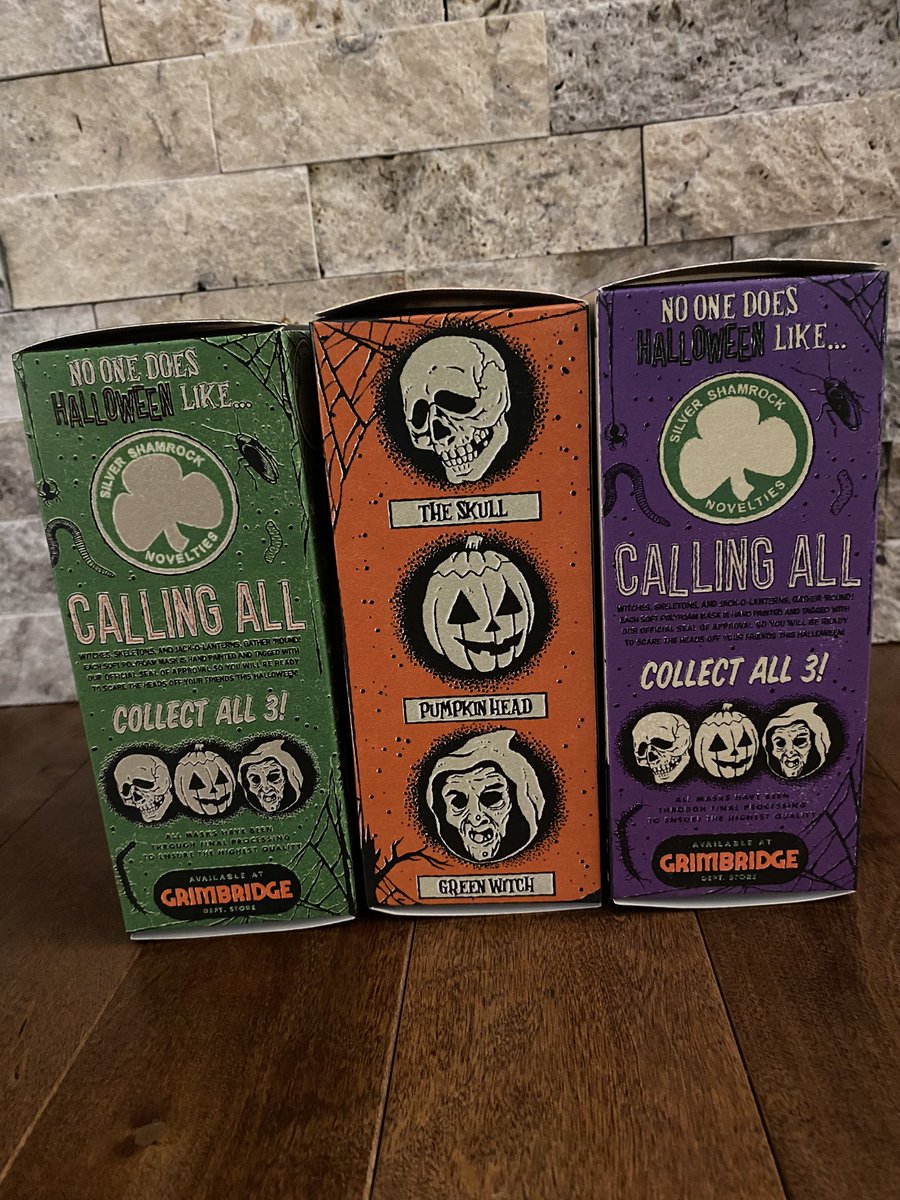 fresh Halloween decor from the folks at @frightrags Check out this set of replica mini masks from Halloween III: Season of the Witch. As cool as the masks are, it’s the attention to detail on the packaging that I’m really impressed with. #HalloweenIIISeasonOfTheWitch