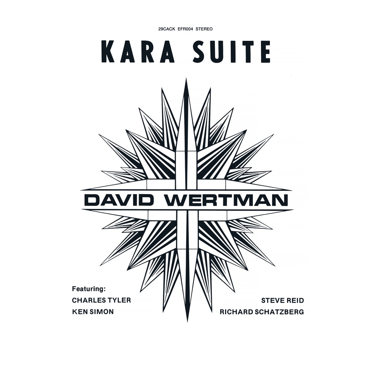 Finally resurrected via the FKR/Early Future unison, David Wertman’s Kara Suite perhaps remains the best kept secret for aficionados who actively choose to blur the lines between spiritual and free jazz with no discrimination against art rock and the burgeoning punk scene