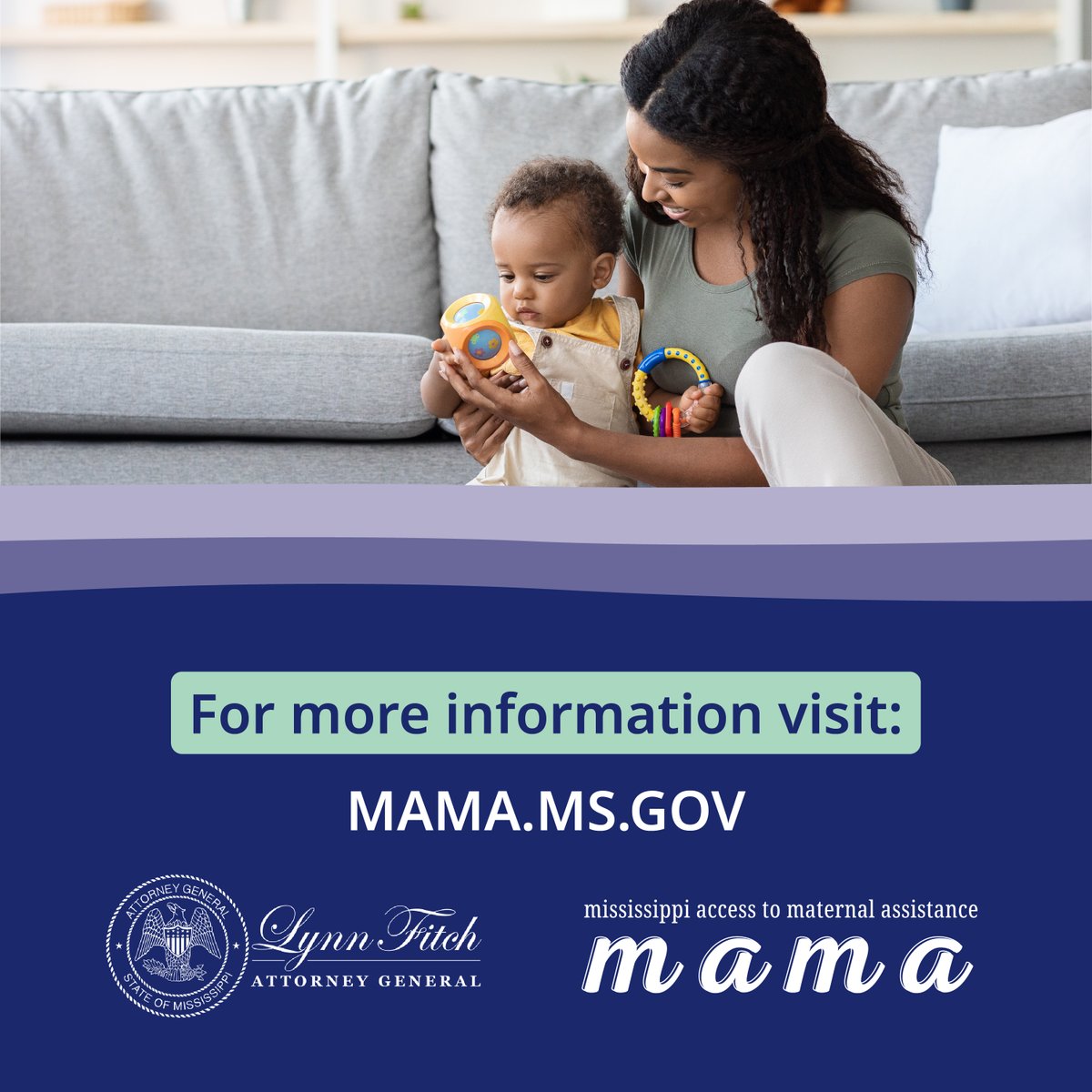 LynnFitchAG's tweet photo. Our state is blessed with countless resources, but it can often be challenging to navigate those when you are also adjusting to a changing family. We want to help mothers by making it quick and easy to find what they need. Visit https://t.co/IibCMLCOiJ to see how we can help you! Remember, Mama, you can do this - and you’re not alone!