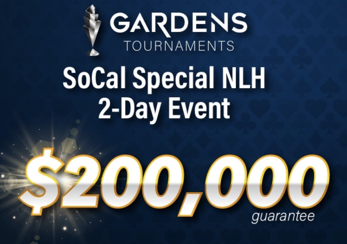 cavincasino's tweet image. Here are the complete results for the @gardenscasino $200K #SoCalSpecial 

On behalf of the Gardens Casino &amp;amp; the entire tournament staff, I’d like to send a heartfelt #ThankYou to all the players 🙏 We appreciate you. 

#WeeklyEvents resume this Wednesday 👍