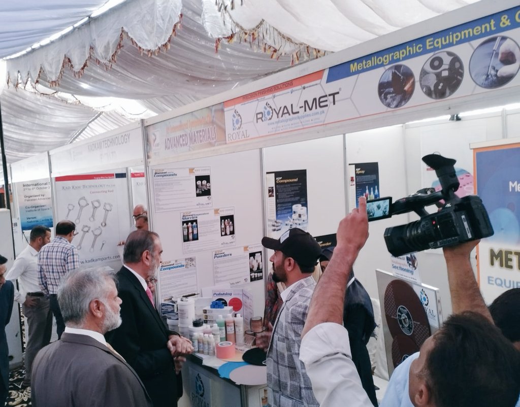 Metsupplies's tweet photo. Royal-Met® Day First at #ISAM23 Expo (International Symposium On Advance Materials) on 2-6 October-23
We Hereby Sincerely Invite You &amp; Your Company Representative to Visit Us.
Vanue: National Centre for Physics, Islamabad.
We Look Forward to Seeing You!
#Metallographic #RoyalMet https://t.co/vm1Lw71CuG