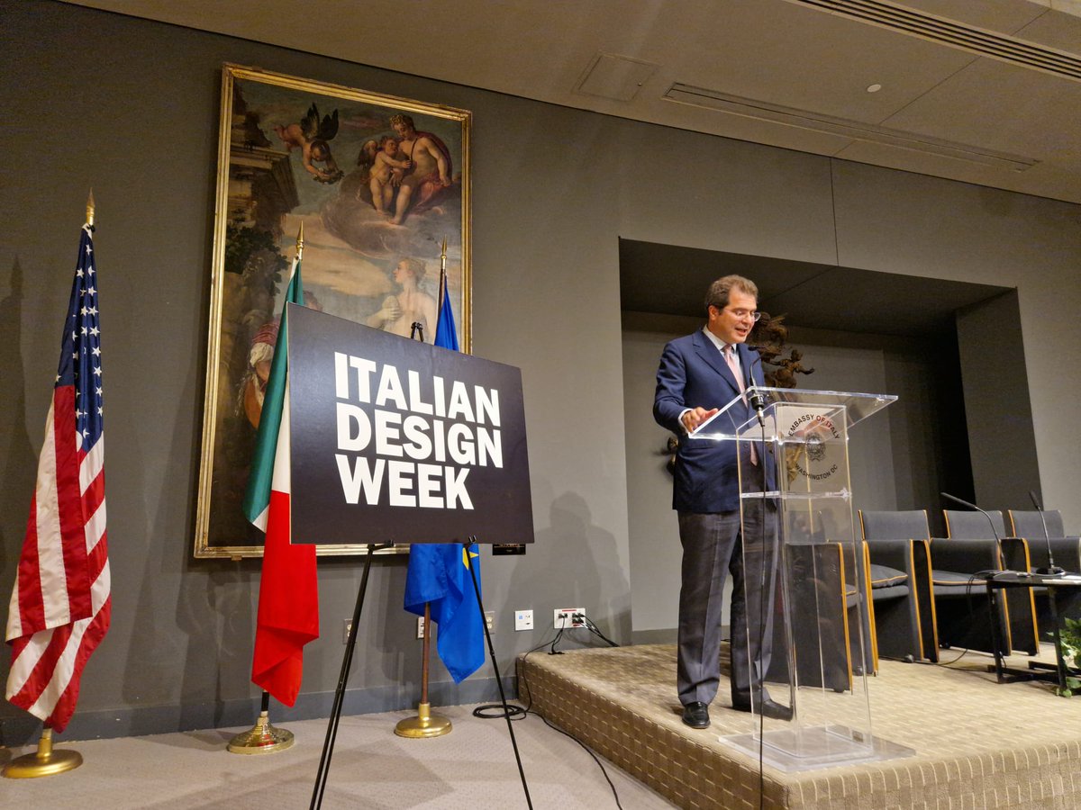 ItalyinUS's tweet photo. Italian Design front and center at the #Italian Embassy ๐ฎ๐น๐บ๐ธ #italiandesignweek https://t.co/zyRckKYAh8