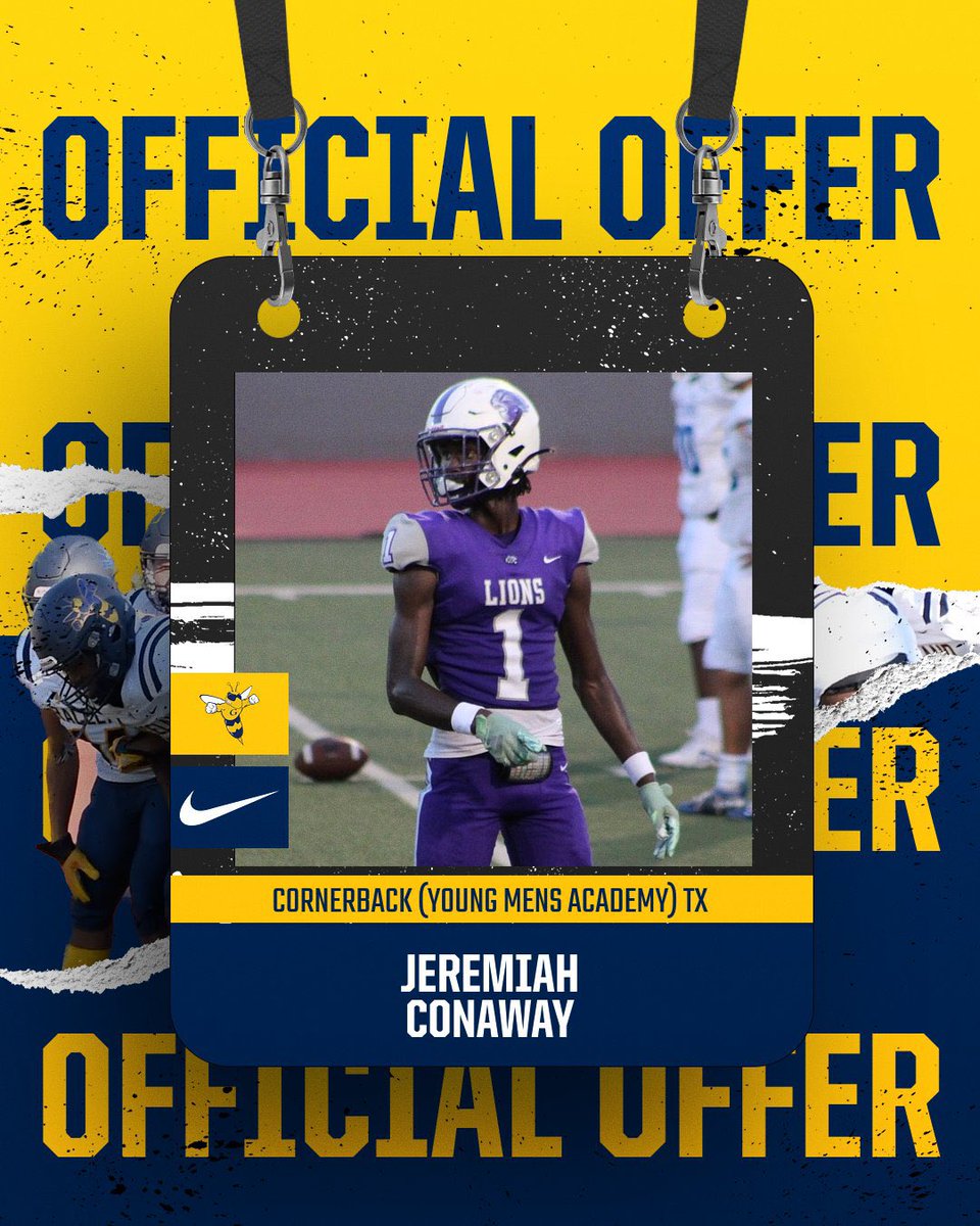 GodmadeConaway's tweet photo. I’m blessed &amp; honored to receive an offer from @GracelandFB
Thank you @4thQtMentality
#WeBuzzin24 🐝 
@CoachRoss_FB
#OnlyTheTough 💙💛
@adamgorney @SWiltfong247 @ChadSimmons_   @CoachReedLive @FbIberia @DemetricDWarren @Jeff_XOS @TheUCReport @samspiegs
#Texas2Iowa @YmlaAthletics https://t.co/QqwXHG5ylz