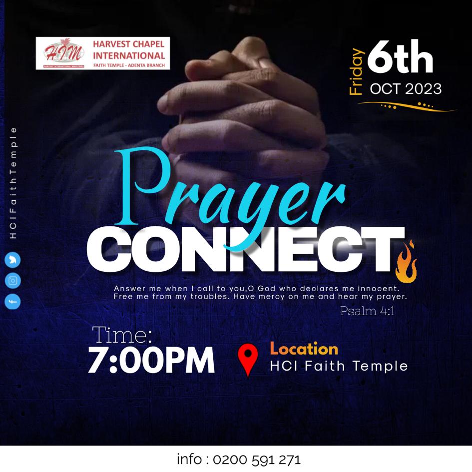 Hcifaithtemple's tweet image. 🙏 Don&apos;t miss Prayer Connect on Friday, October 6, 2023, at 7pm. 
🌟 Let&apos;s come together in unity and experience the transformative power of prayer. See you there! #PrayerConnect #FaithUnity