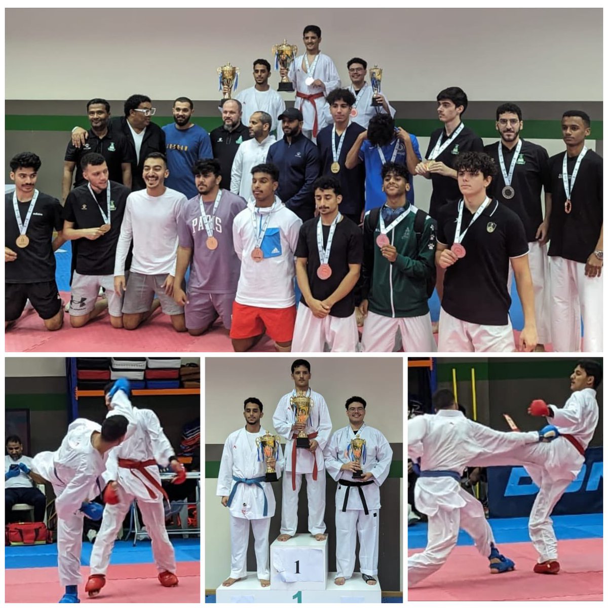 📍اختتمت بطولة الكاراتيه اليوم الاثنين بتنظيم ومتابعة وكالة الانشطة والمهارات بـ #عمادة_شؤون_الطلاب  وجاء الترتيب  على النحو الآتي :

1️⃣ كلية الحقوق  🥇🏆

2️⃣ كلية الاقتصاد والادارة 🥈🏆

3️⃣ كلية الهندسة🥉🏆