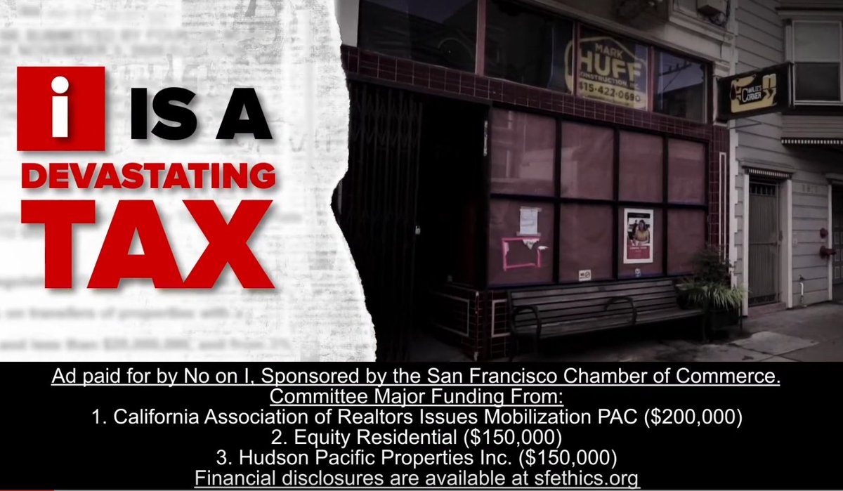 One of Laphonza Butler's 2020 consulting projects. Framing a 2% tax on $10 million mansions as devastating to small business. The business owner they show is a hedge fund guy, married to the chief lobbyist at United Airlines. youtube.com/watch?v=SPmSvb