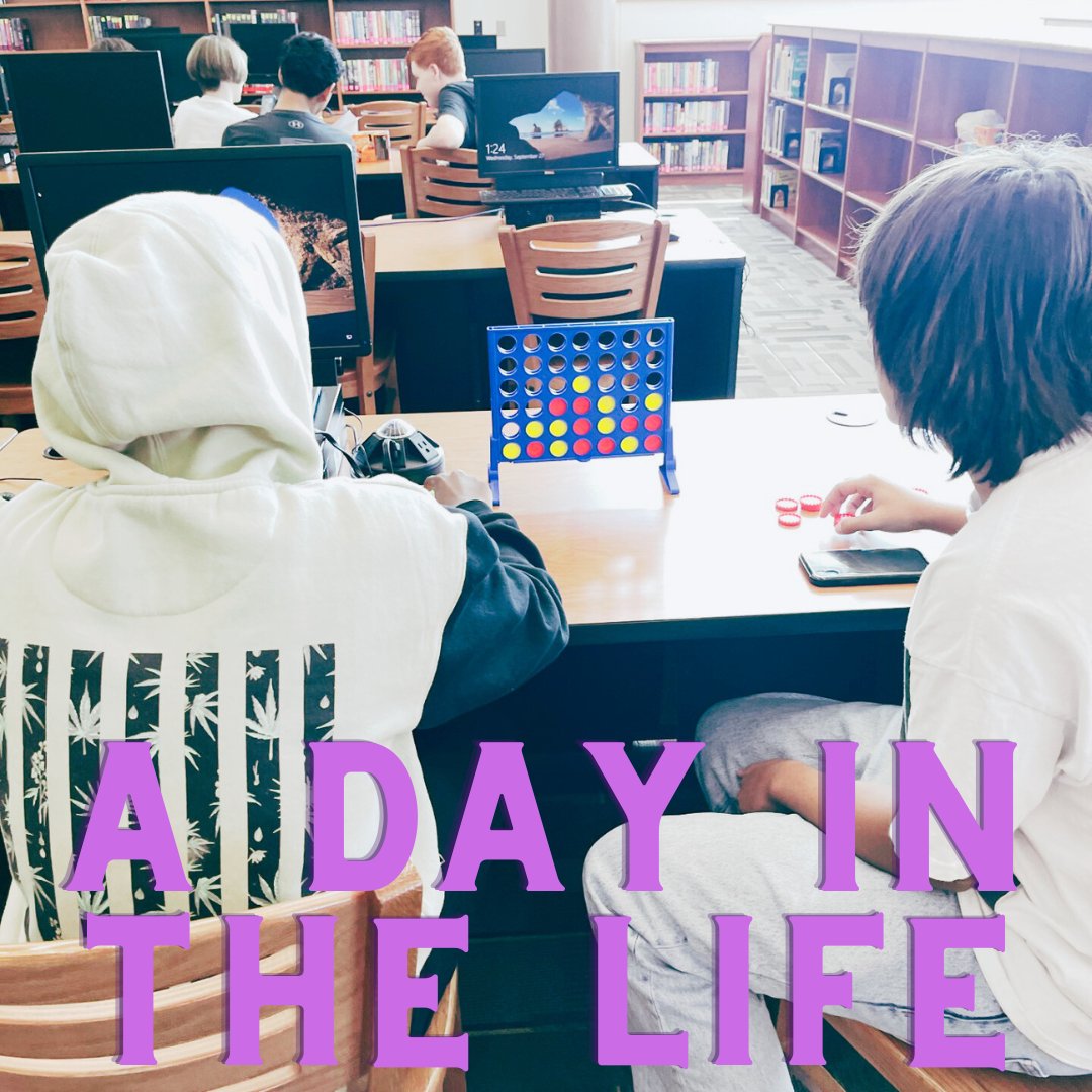 Day in the Life of a high school library. #EMSLibraries #highschoollibrary #highschoollibrarian #schoollibrary #schoollibrarian
