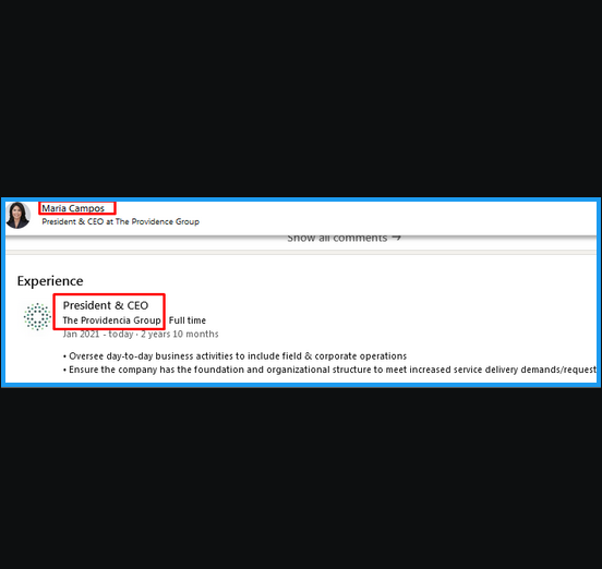 @Michael_Yon @realmuckraker @jordanbpeterson @EmeraldRobinson @elonmusk @ganaha_masako @annvandersteel @GenFlynn @thierrybaudet Who is Maria Campos of The Providencia Group and how is she engaging with the MVM International Security ? There appear to have 2 Strategy company going toward it. Kc&P Strategies, Inc, and Kg&P Strategies, Inc., who also connects to KACE Company.