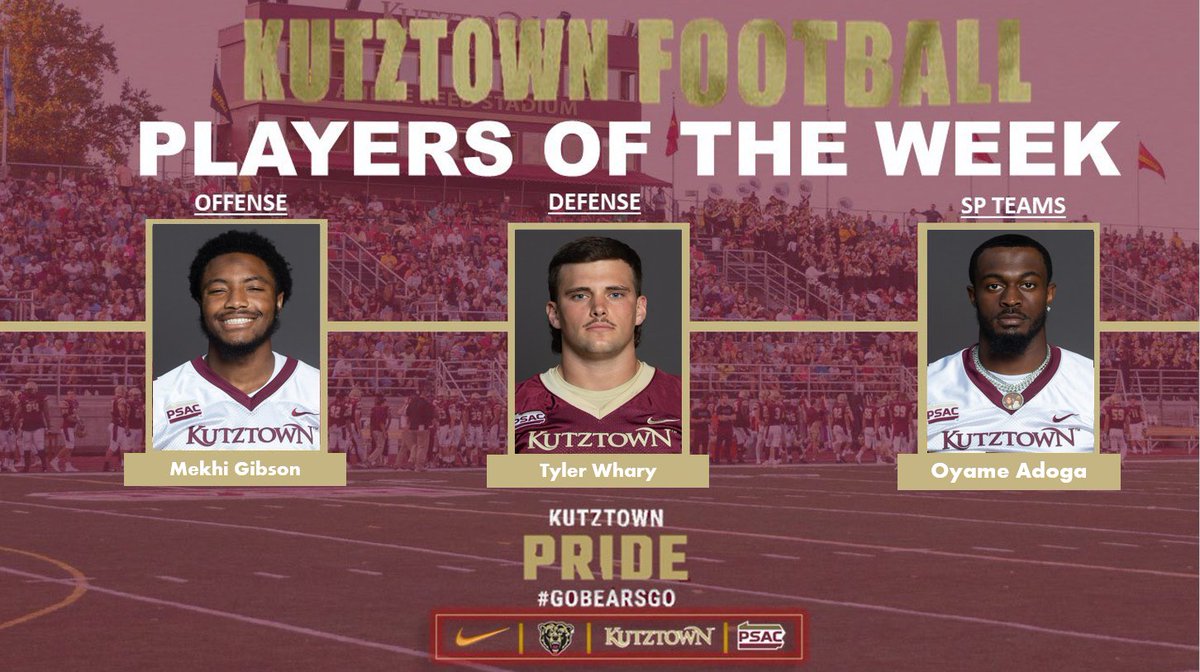 KUBearsFootball's tweet photo. PLAYERS OF THE GAME ‼️

#BearsEat https://t.co/Gmk0xDnh3O