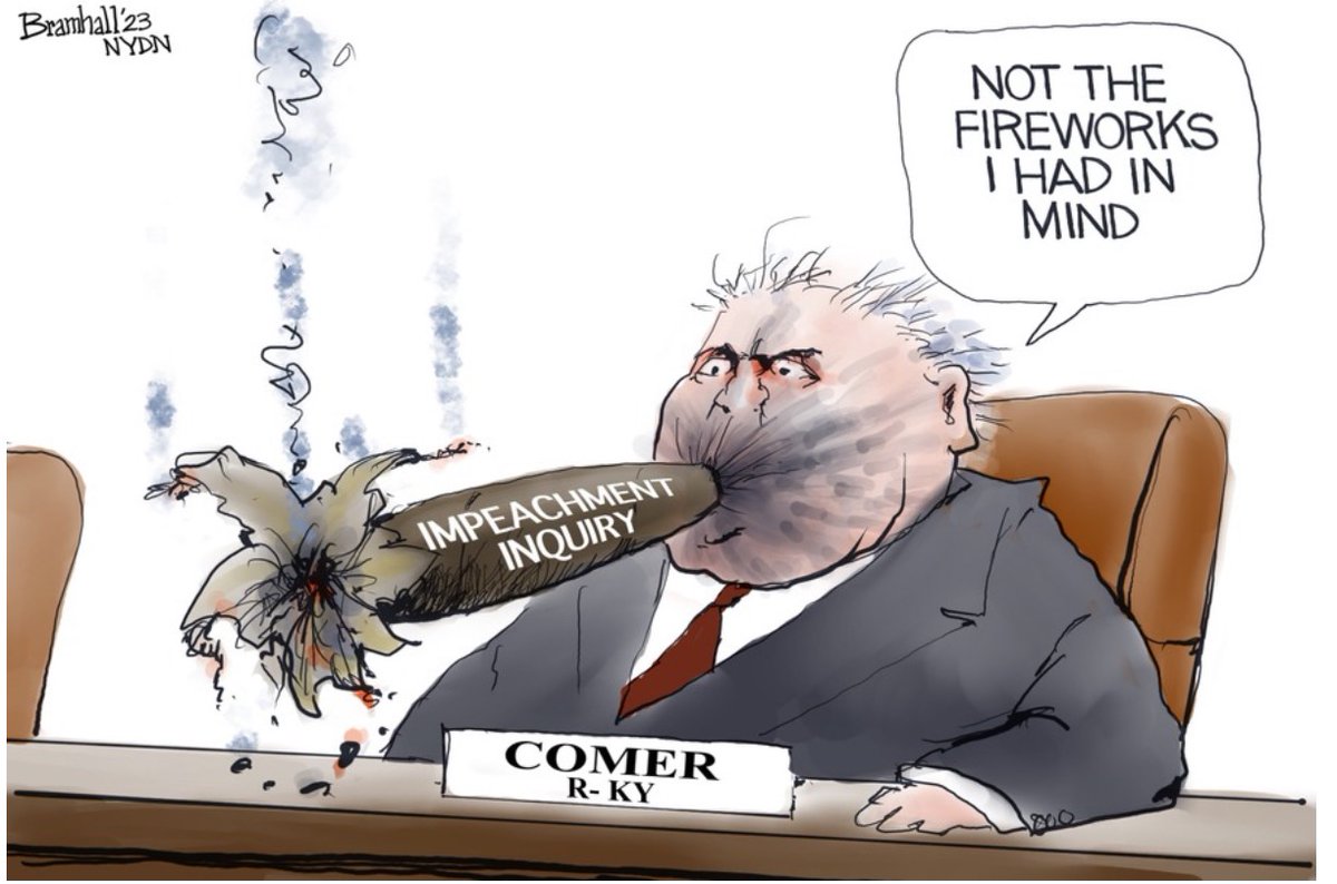 ablueview's tweet photo. Comer's Biden impeachment hearing has a different impact than the one he imagined.
ImpeachmentInquiry #WeChangeRulesWheneverItHelpsUs #MAGARepublicans
#ConspiracyTheories #WeaponizingStupidity #Angertainment #GOPDistractions #ABlueView https://t.co/WQgTZWwrDj