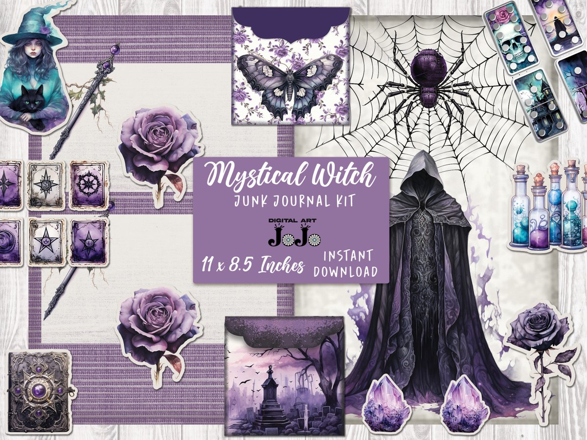 digitalartjojo's tweet photo. Thanks for the kind words! ★★★★★ "Such beautiful images! The shop owner is so sweet!" Rachel B. https://t.co/GSsqO0gMa7 #etsy #witchcrafts #witchy #digitaldownload #gothic #witchkit #darkacademia #journalprintables #junkjournal #scrapbook #collagesheets #craftkit https://t.co/ArhWSLsoOe