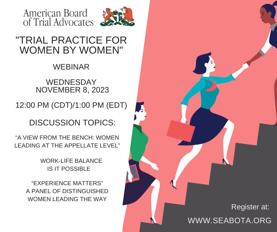 SEABOTA (American Board of Trial Advocates) tweet media