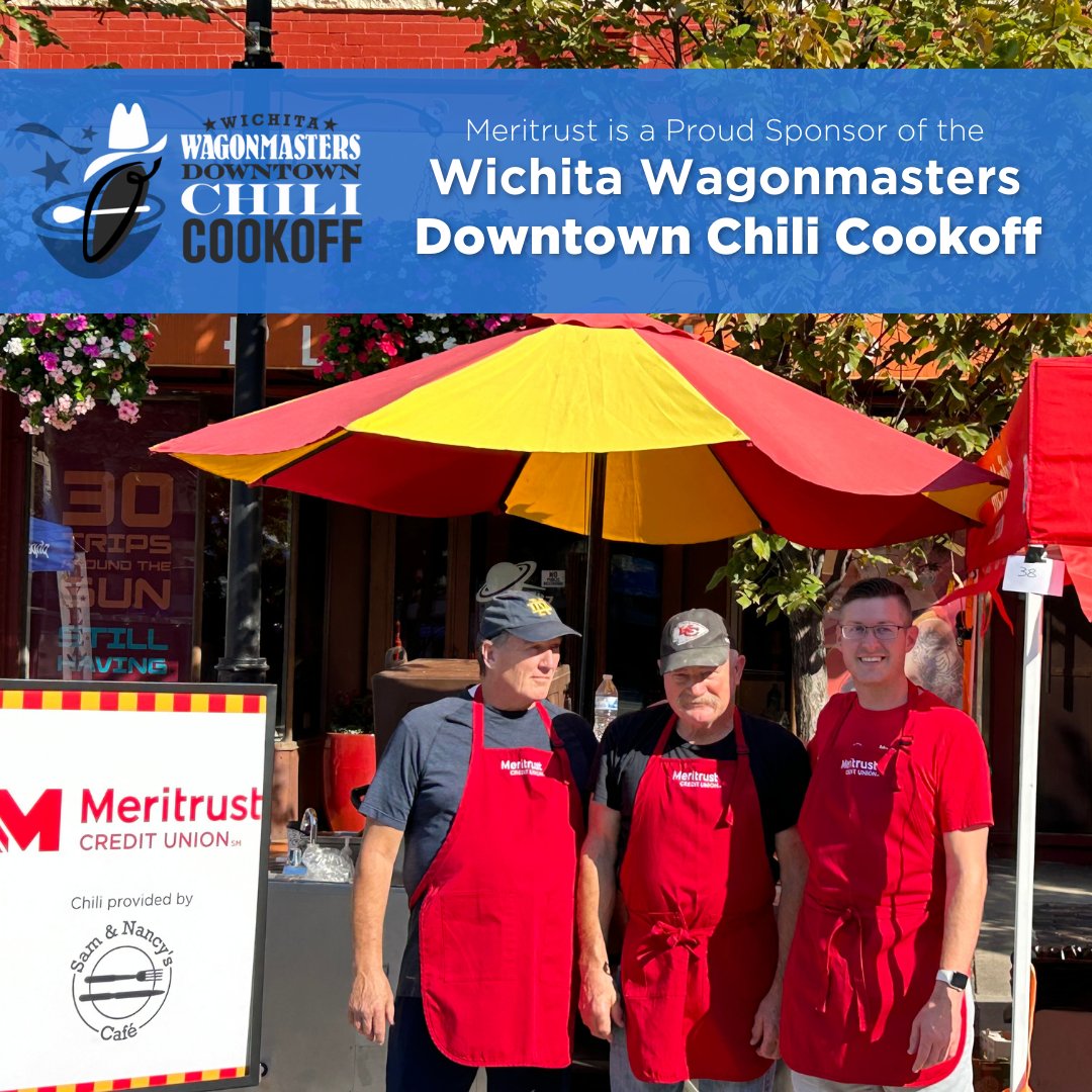 meritrustcu's tweet image. This past Saturday, we sponsored the 34th annual Wichita Wagonmasters Downtown Chili Cookoff. 🌶️ 🍲 #Meritrust #WichitaWagonmasters #ChiliCookoff