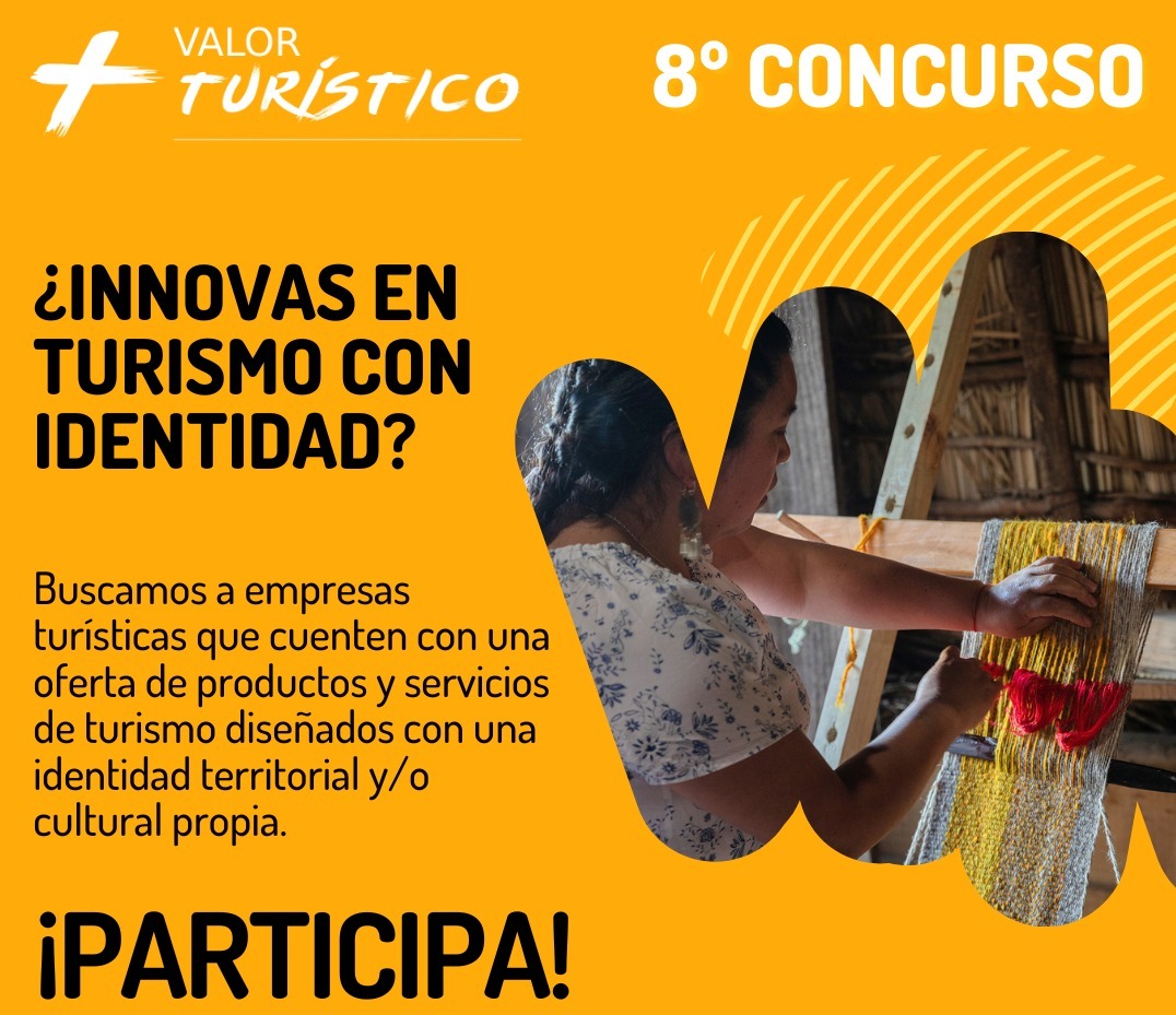 Participa de Más valor Turístico,  la postulación finaliza mañana 03-Octubre y busca distinguir a productos turísticos innovadores de todo el país.
Postular directamente aquí forms.office.com/pages/response…