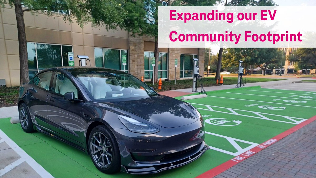⚡️We are charging into a greener future thanks to our incredible Real Estate team! We've expanded no-cost electric vehicle chargers to more locations! From TX - to IL - to NJ, powering up sustainability is just how we roll! 🚙 #TMobileForGood