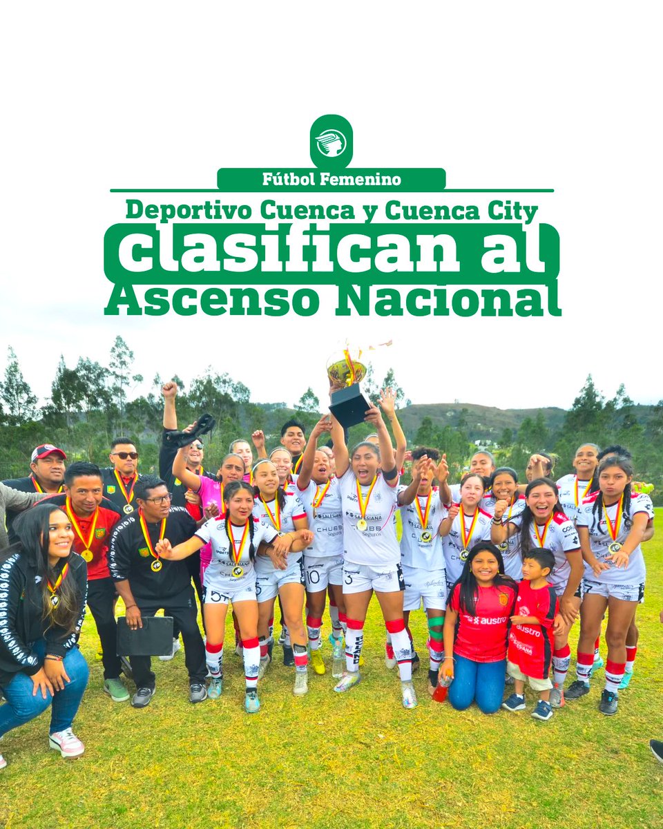 elmercurioec's tweet photo. #Fútbol Femenino I #DeportivoCuenca se proclamó #campeón del Ascenso Provincial ⚽ tras #golear por 6-0 a Santa Ana. Todos los detalles de la última fecha: 👉 https://t.co/Zw1jBtB5dC https://t.co/VBjkvd6QVB