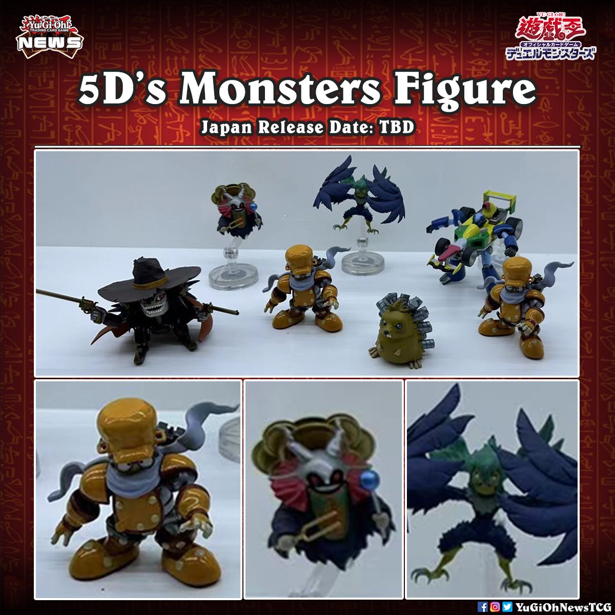 YuGiOhNewsTCG's tweet photo. ❰𝗬𝘂𝗚𝗶𝗢𝗵 𝗙𝗶𝗴𝘂𝗿𝗲❱
Prepare yourselves, 5D's fans, as not one, not two, but a magnificent seven new figures featuring iconic monsters, alongside Yusei Fudo have been announced 🔥#遊戯王 #YuGiOh #유희왕 https://t.co/l3OWghdx8B