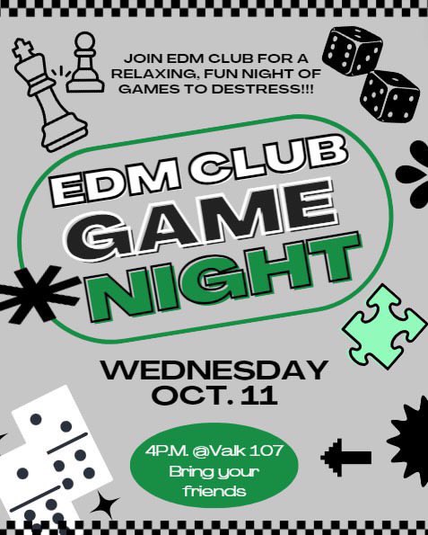 Mark down game night with EDM club in your calendars !!!