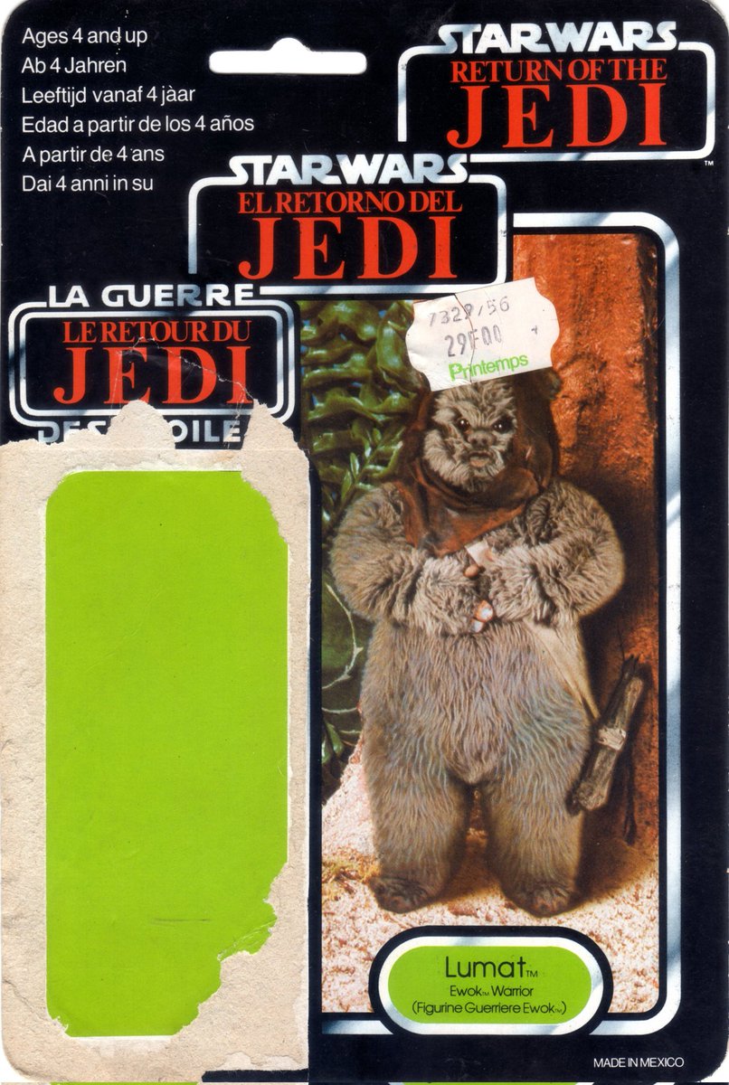 Bobafeet75's tweet photo. #StarWars #Kenner #ReturnOfTheJedi 1983
#Figures #ActionFigures #Figurines #Trilogo #Vintage #Card #Ewok #Lumat #EwokWarrior ❤👍😉 https://t.co/XQtwJf0Ouv
