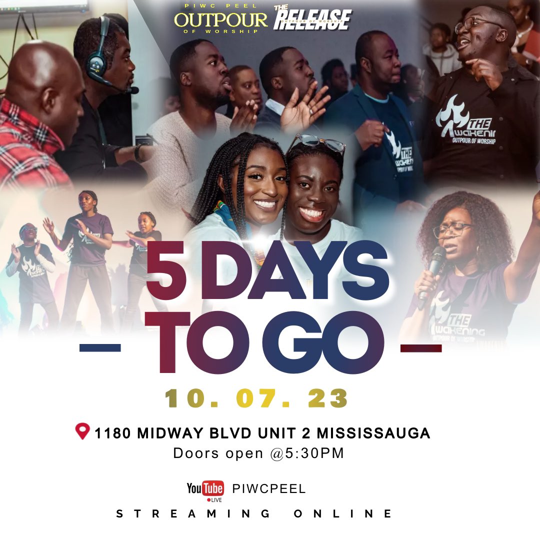piwcpeel's tweet photo. The count down is on!🔥⛓️✈️🙌🏽
OW2023 is 5 days away! 

Invite a Friend! 
Come with an Expectation 

Join us at 1180 Midway Blvd Unit 2. 
See You🤍

#OW23 | #OutpourofWorship |#TheRelease https://t.co/ecNajK7twA