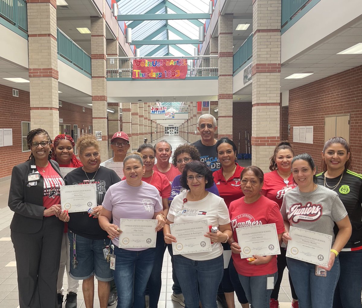 Cypress Springs HS (@cyspringshs) on Twitter photo The best Custodial Team EVER! <a href="/CySpringsHS/">Cypress Springs HS</a> <a href="/CFISDOPS/">CFISD Operations</a> #WeAreThatSchool #AllDayEveryDay The best Custodial Team EVER! <a href="/CySpringsHS/">Cypress Springs HS</a> <a href="/CFISDOPS/">CFISD Operations</a> #WeAreThatSchool #AllDayEveryDay