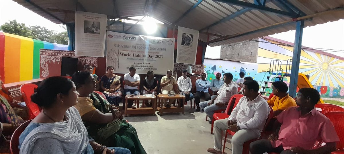 SudarshanCray's tweet photo. #worldhabitatday2023 #HabitatDay #worldhabitatDay #GandhiJayanti #ShastriJayanti2023
Addressed #SlumDwellers highlighted the fact that
despite their major contributions for cities growth,they still living in unhygienic,appaling conditions.
It was organised by-The Humanity https://t.co/iO3WonWJyA
