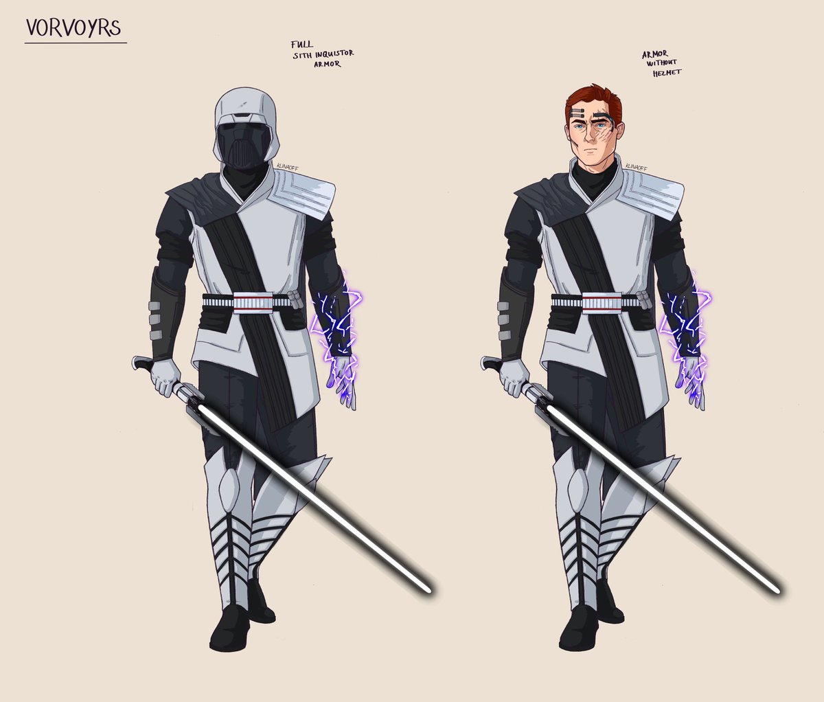 KlinaOff's tweet photo. Vorvoyrs outfit designs ๐ I only managed to make 4 but I love these
#swtor #swtoroc #swoc #sithoc #StarWars #originalcharacter #characterdesign #myart #starwatsoc #sithinquisitor https://t.co/6k5Floqnrd