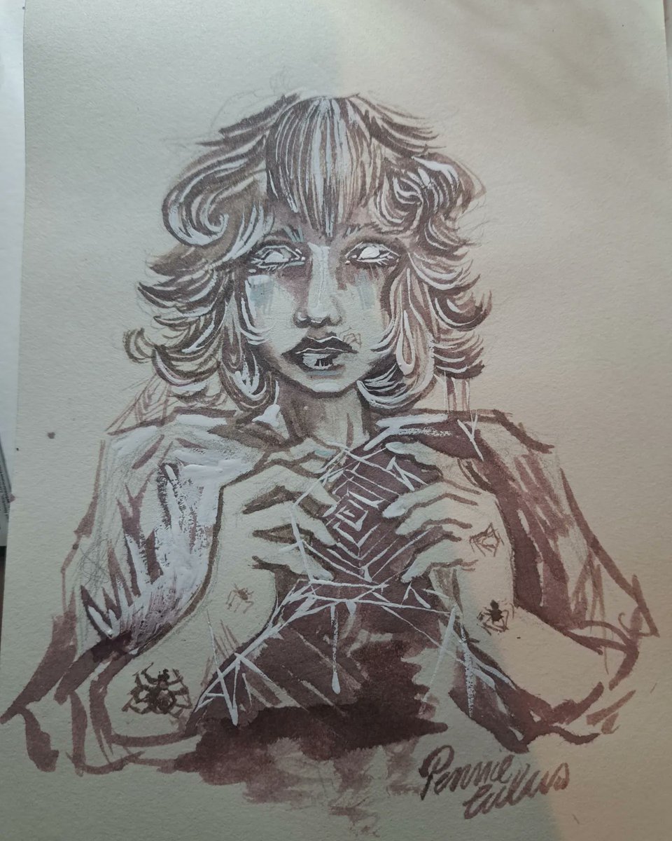 Spiders 🕷️🕸️ - Ink prompt of the day