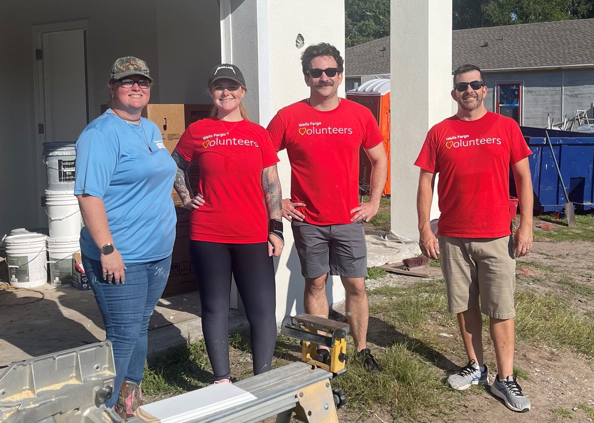 Thank you <a href="/WellsFargo/">Wells Fargo</a> for helping to build affordable housing in Sarasota. #WellsFargoBuilds