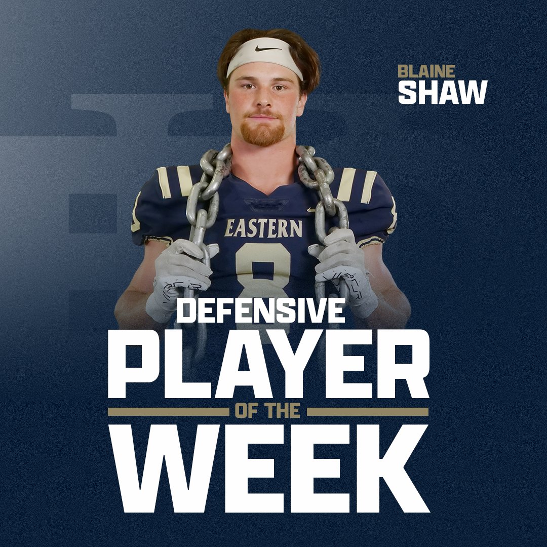 EOUAthletics's tweet photo. 𝙋𝙇𝘼𝙔𝙀𝙍𝙎 𝙊𝙁 𝙏𝙃𝙀 𝙒𝙀𝙀𝙆!
For the second consecutive week, Eastern Oregon claims both Defensive Player of the Week and Setter of the Week honors. Congratulations to Blaine Shaw and Alexis McMurtrey!
#MountUp | #TheEasternEdge https://t.co/TdPZkvGfxI