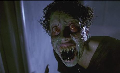 Today's matinee double feature: Demons and Demons 2. The perfect backdrop for finishing most of the Halloween decorating. 🎃