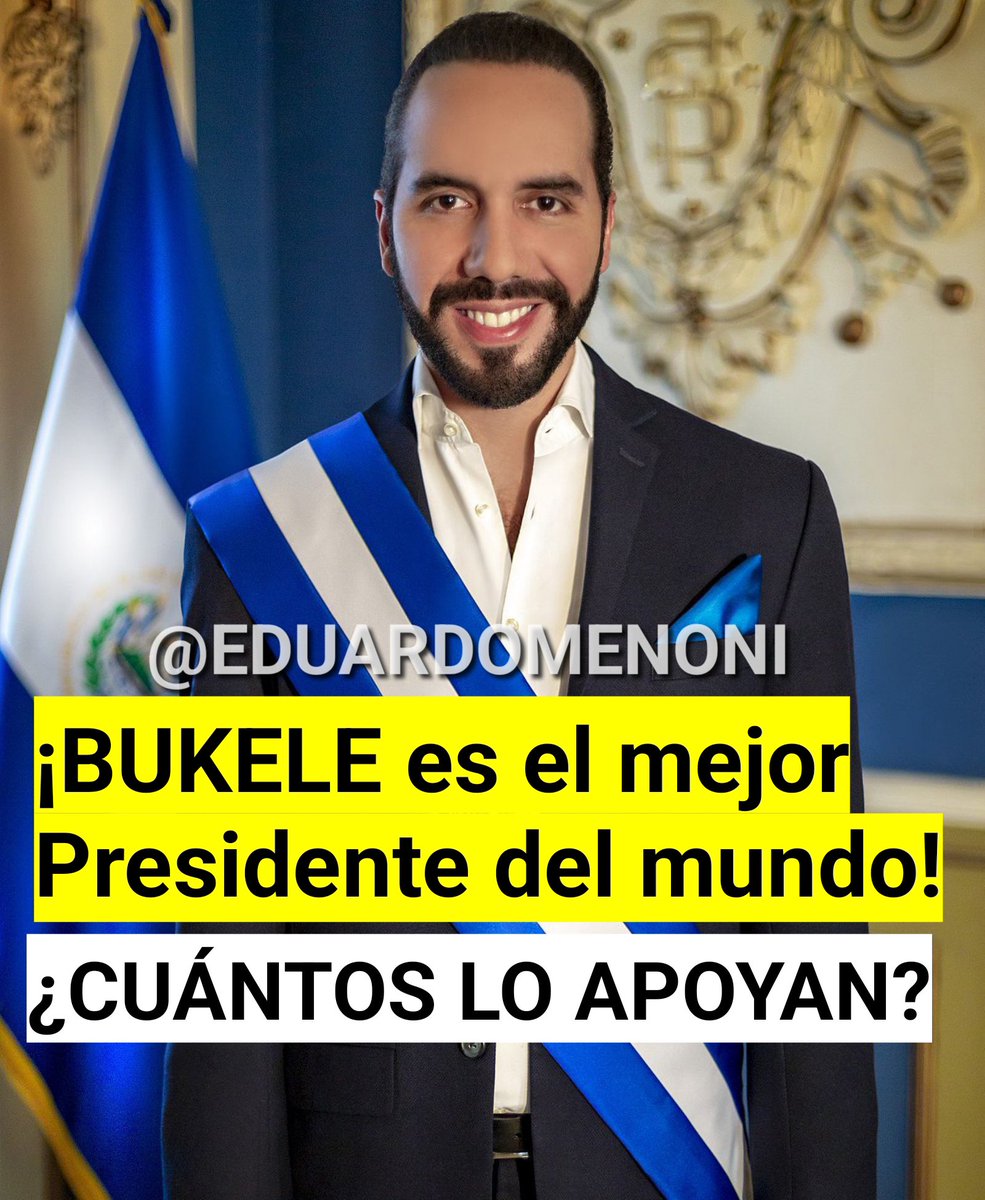eduardomenoni's tweet photo. Levanta la mano ✋🏼 si también deseas un Nayib Bukele para tu país. https://t.co/CB1fQYvKgI