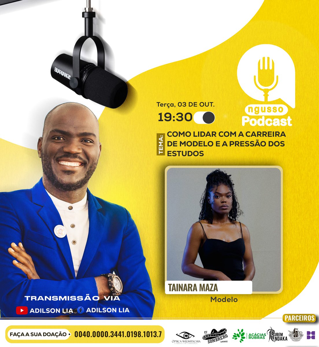 marca_adilson's tweet photo. #TainaraManza é a nossa convidada da 30ª Edição do Ngusso Podcast

Link: https://t.co/HF0HTaDzGZ https://t.co/f0OSE6Ujs5